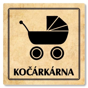 Kočárkárna, 80x80mm, pergamen, Utah